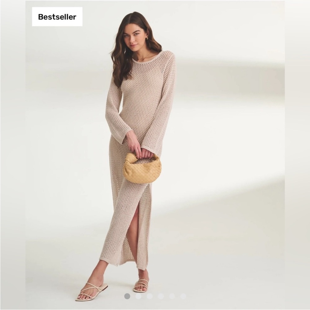 Naadam Textured Crochet Maxi Dress